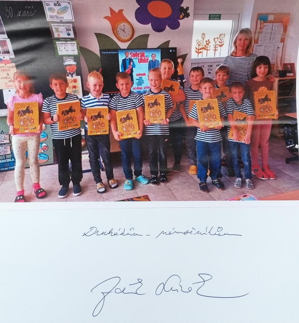 Foto podepsané Zdeňkem Svěrákem